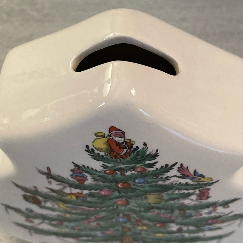 Spode Christmas Tree Bank - Picture 4 of 8